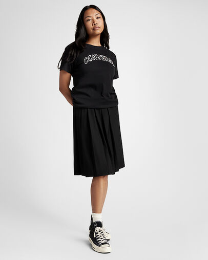 Relaxed Floral T-Shirt Total Eclipse, Full Body View