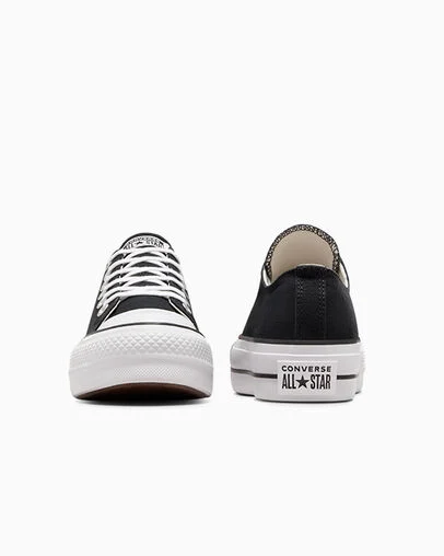 Chuck Taylor All Star Lift Platform Canvas Black/Black/White, Heel View