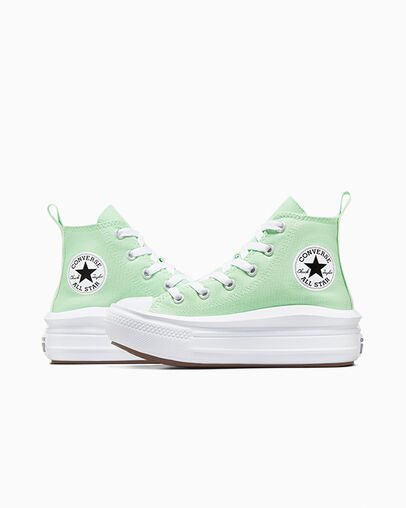 Chuck Taylor All Star Move Platform Sticky Aloe/White/Black, Detail Angle View