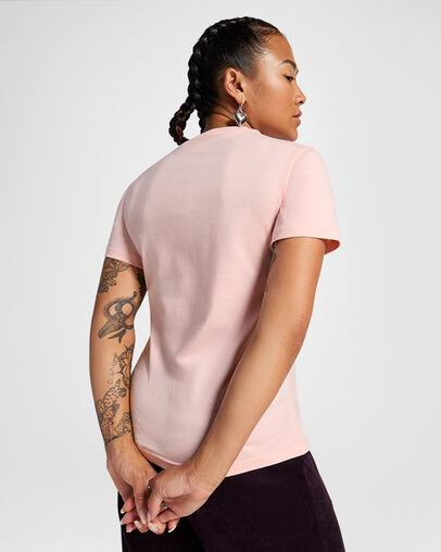 Y2K Heart Slim Fit T-Shirt Donut Glaze, Full Body View