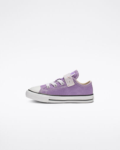 Chuck Taylor All Star Galaxy Dust Hook and Loop Low Top Bright Violet/Natural Ivory