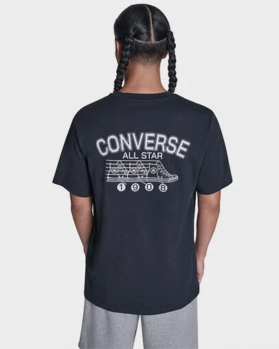 CONS Vintage Chucks T-Shirt Converse Black, Detail View