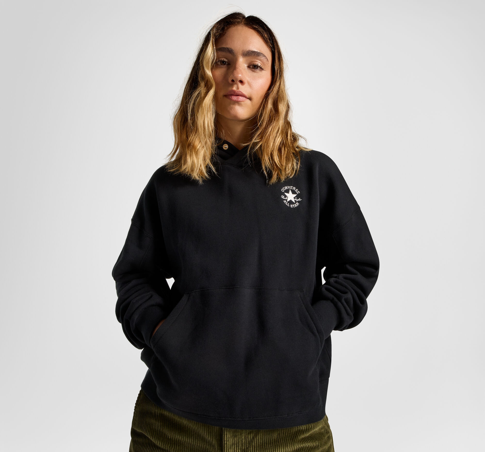 Polar Fleece Oversized Hoodie Women's . Converse.com