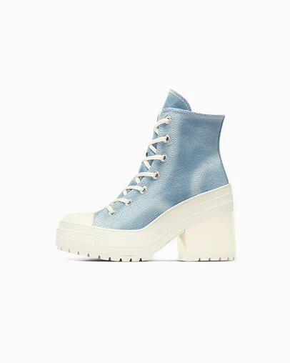 Chuck 70 De Luxe Heel Navy/Egret/Egret, Inner Side View