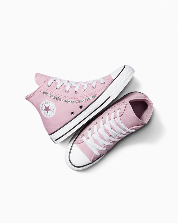 Chuck Taylor All Star Embroidered Feline Florals Big Kids