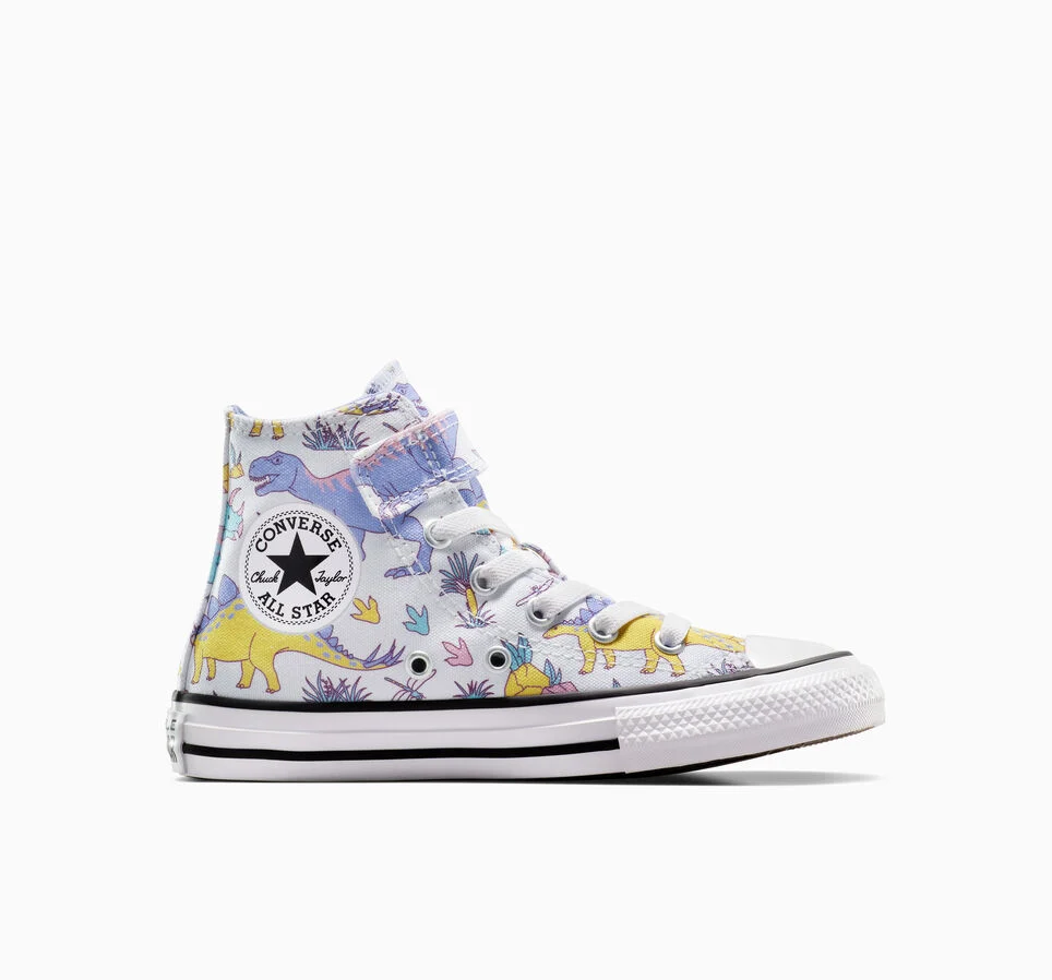 Chuck Taylor All Star Easy-On Dino Party White/Ultraviolet/Topaz Gold
