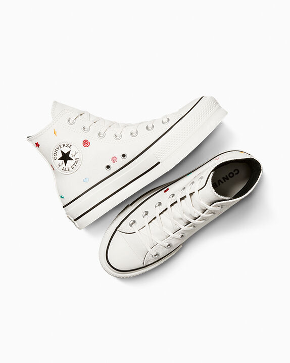 Chuck Taylor All Star Lift Platform Embroidered Doodles Women's