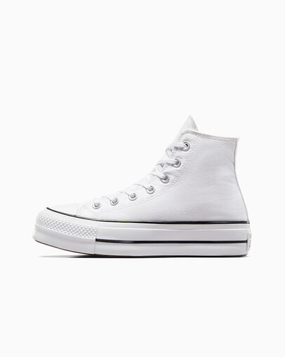 Chuck Taylor All Star Lift Platform Canvas White/Black/White, Inner Side View