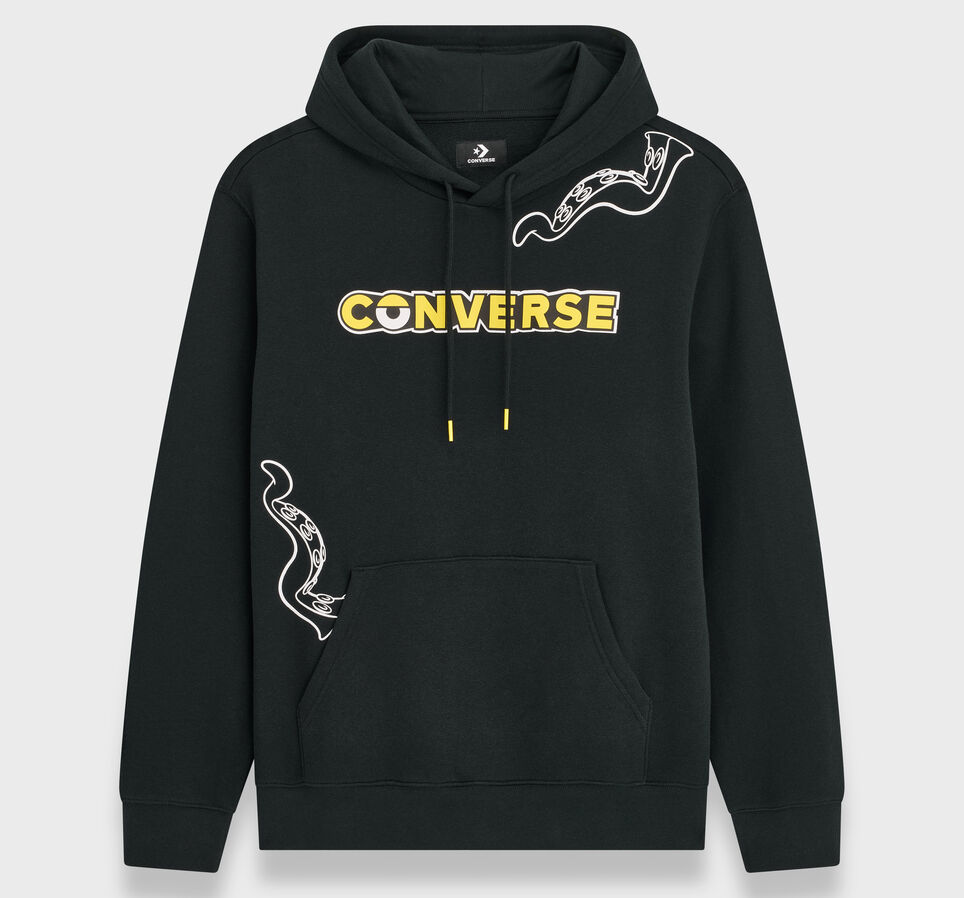Converse x Minions Standard Fit Hoodie Converse Black