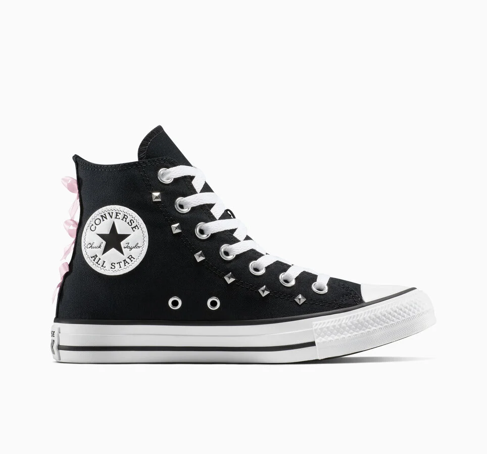 Chuck Taylor All Star Bows & Studs Black/Pink Frosting/White