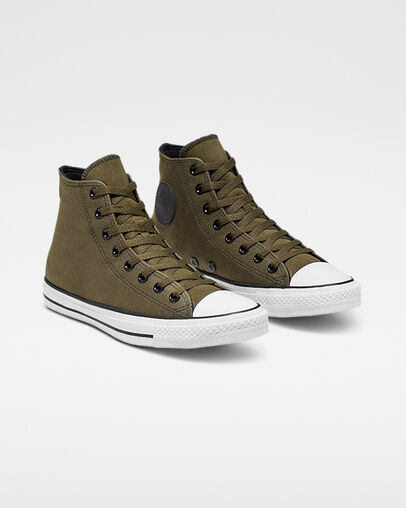 Heavy Gauge Twill Chuck Taylor All Star Surplus Olive/Black/White