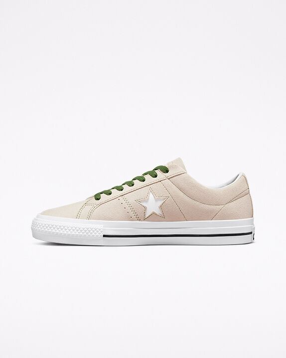brown suede converse one star