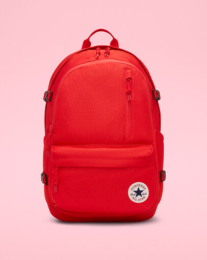 Straight Edge Backpack University Red