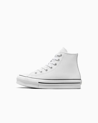 Chuck Taylor All Star EVA Lift Platform Leather White/Natural Ivory/Black, Inner Side View