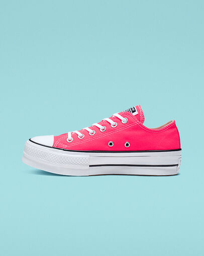 Chuck Taylor All Star Clean Platform Low Top Racer Pink/White/Black