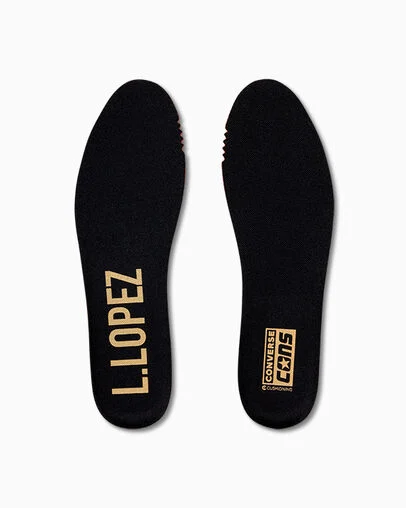 CONS Louie Lopez Pro 2 Suede Egret/Black/Gum, Detail Angle View