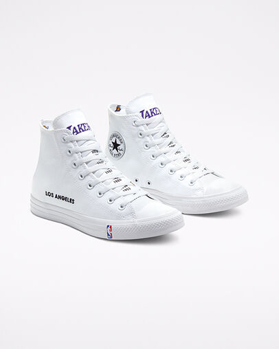 Los Angeles Lakers Converse x NBA Chuck Taylor All Star White/White/White