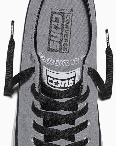 CONS Chuck Taylor All Star Pro Suede Thunder Whale Grey/Black/White, Detail Angle View