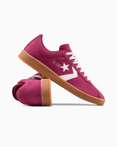 All Star Classic Trainer Suede Sporty Berry/Vintage White/Gum, Detail Angle View