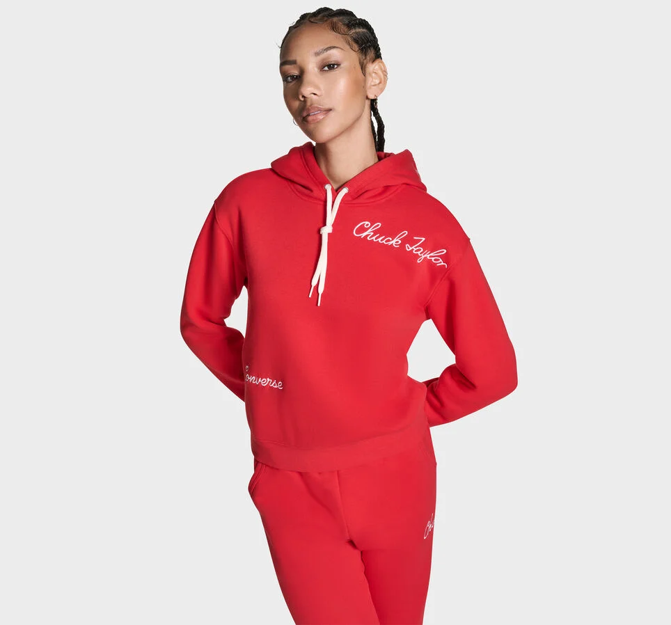 Chuck Taylor Script Hoodie Converse Red