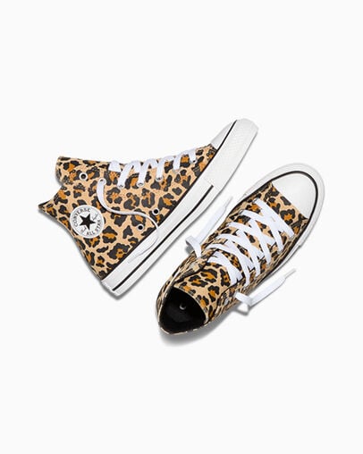 Chuck Taylor All Star Leopard Hay Day/Black/White, Angled View