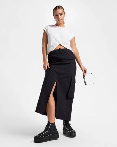 Chuck Taylor All Star Modern Lift Platform Studded Black/Black/Black, On Foot Shot 1