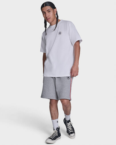 Chuck Taylor All Star Patch T-Shirt White 10A, Full Body View