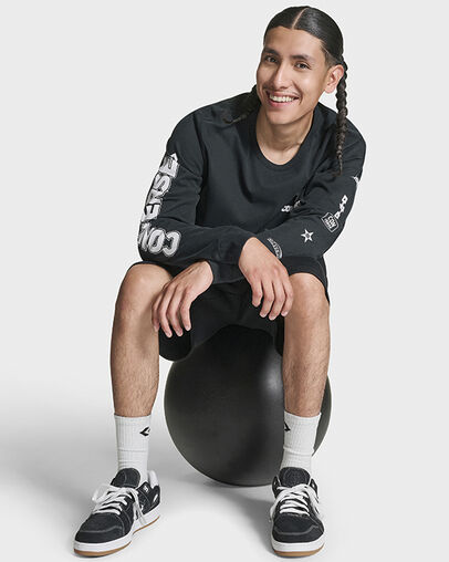 Logo Run Long Sleeve T-Shirt Black