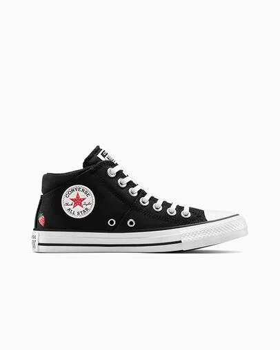 Chuck Taylor All Star Madison Embroidered Strawberries Black/Soft Red/Green, Outer Side View