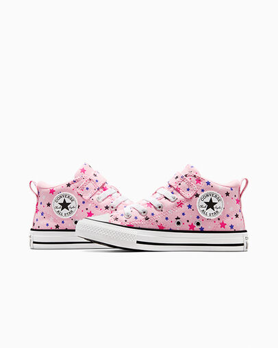 Chuck Taylor All Star Malden Street Sparkle Mid Top Sunrise Pink/White/Black, Detail Angle View