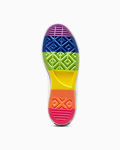 Chuck 70 Pride Egret/Blue/Black, Outsole View