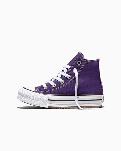 Chuck Taylor All Star EVA Lift Platform Canvas Blackberry Jam Purple/White/Egret, Inner Side View