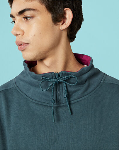 Wordmark Funnel Neck Faded Spruce