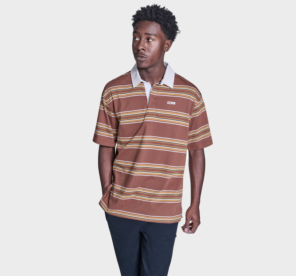 CONS Striped Polo Shirt Unearthed Multi