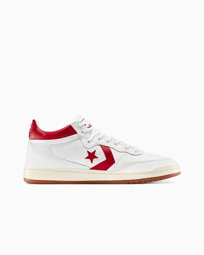 CONS Fastbreak Pro Leather & Metallic White/Red/Egret, Outer Side View