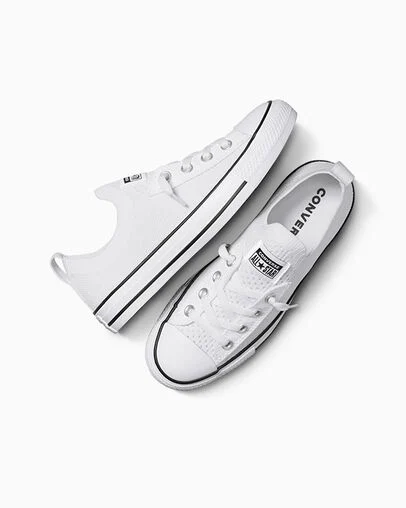 Chuck Taylor All Star Shoreline Knit White/Black/White, Angled View