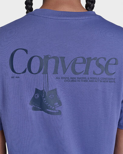 Hanging Shoes T-Shirt Indigo Storm