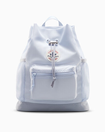 Go Lo Cinched Bucket Bag Blueberry Ice, Front View