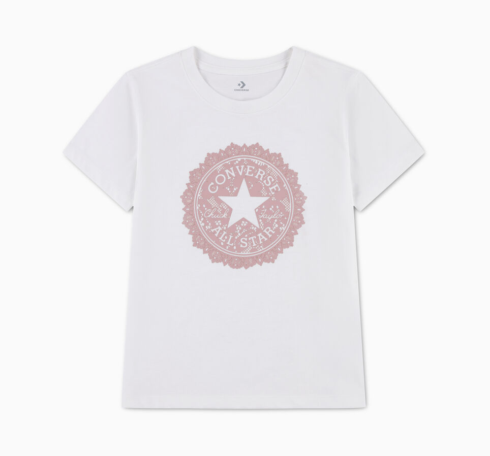 Chuck Taylor Lace Patch T-Shirt Vintage White