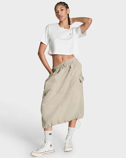 Star Chevron Sporty Boxy Fit T-Shirt White