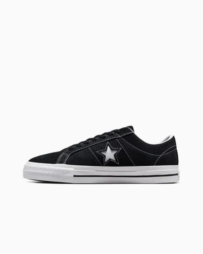 CONS One Star Pro Suede Black/Black/White, Inner Side View