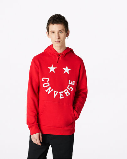 red converse hoodie