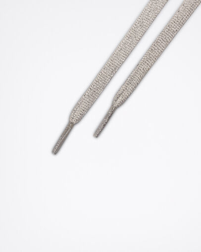 45 Inch Flat Sparkle Low Top Silver