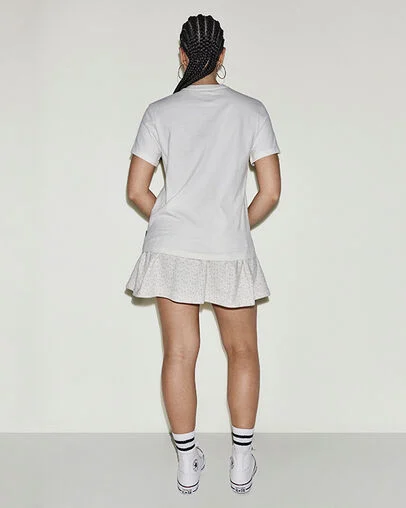 Chuck In Bloom T-Shirt Converse Egret, Detail View