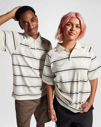 Marquis Polo Shirt Converse Egret Stripe