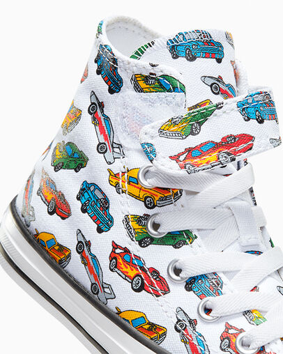 Chuck Taylor All Star Easy-On Cars White/Yellow/Red, Detail Angle View