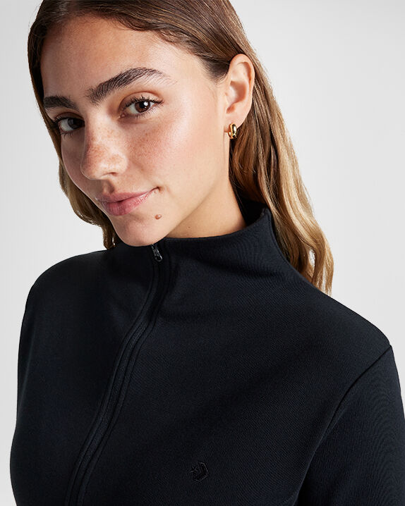 Half-Zip Mock Neck Short Sleeve Dress Women's Dress. Converse.com