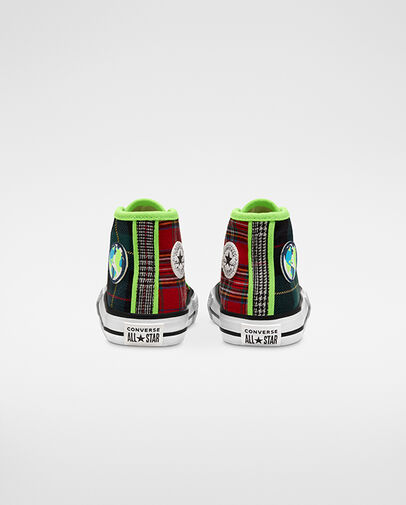 Paneled Plaid Chuck Taylor All Star Red/White/Black