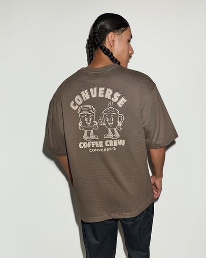 Coffee Crew Short-Sleeve T-Shirt Truffle, Full Body View