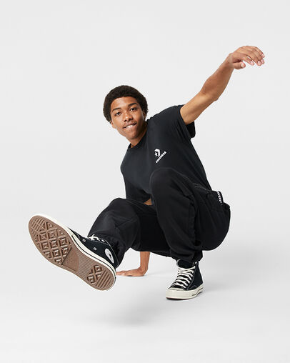 Mixed Media Joggers Converse Black